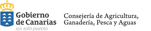 Logo Gobierno de Canarias Consejería de Agricultura, Ganadería, Pesca y Aguas