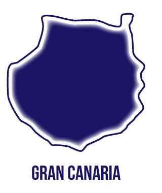 silueta isla de Gran Canaria en Instituto Focan