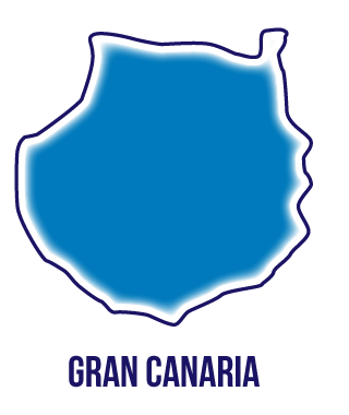 Silueta isla de Gran Canaria