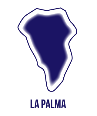 silueta isla de La Palma en Instituto Focan