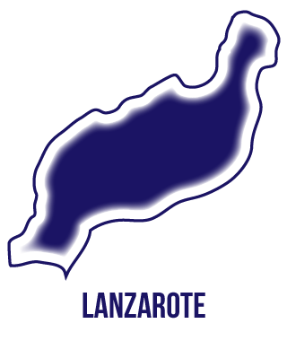 silueta isla de Lanzarote en Instituto Focan