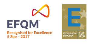 logotipo concedido al Instituto Focan de Excelencia Europea EFQM 500