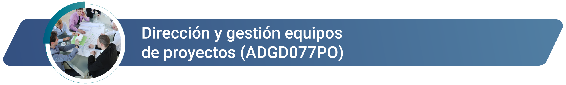 ADGD077PO - Dirección y gestión equipos de proyectos