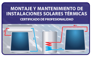 Botón acceso al campus online del certificado de profesionalidad Montaje y Mantenimiento de Instalaciones Solares Térmicas