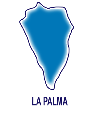 Silueta isla de La Palma