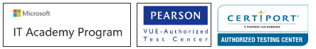 Logotipo centro certificado por IT Academy Program y Pearson Vue Authorised Test Center. Instituto Focan